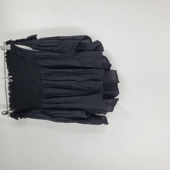 MOSSIMO Woman S Black Off The Shoulder smock Detailed Top - Picture 1 of 4